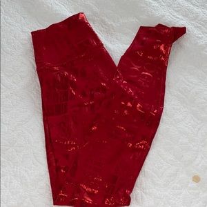 RARE lululemon red leggings